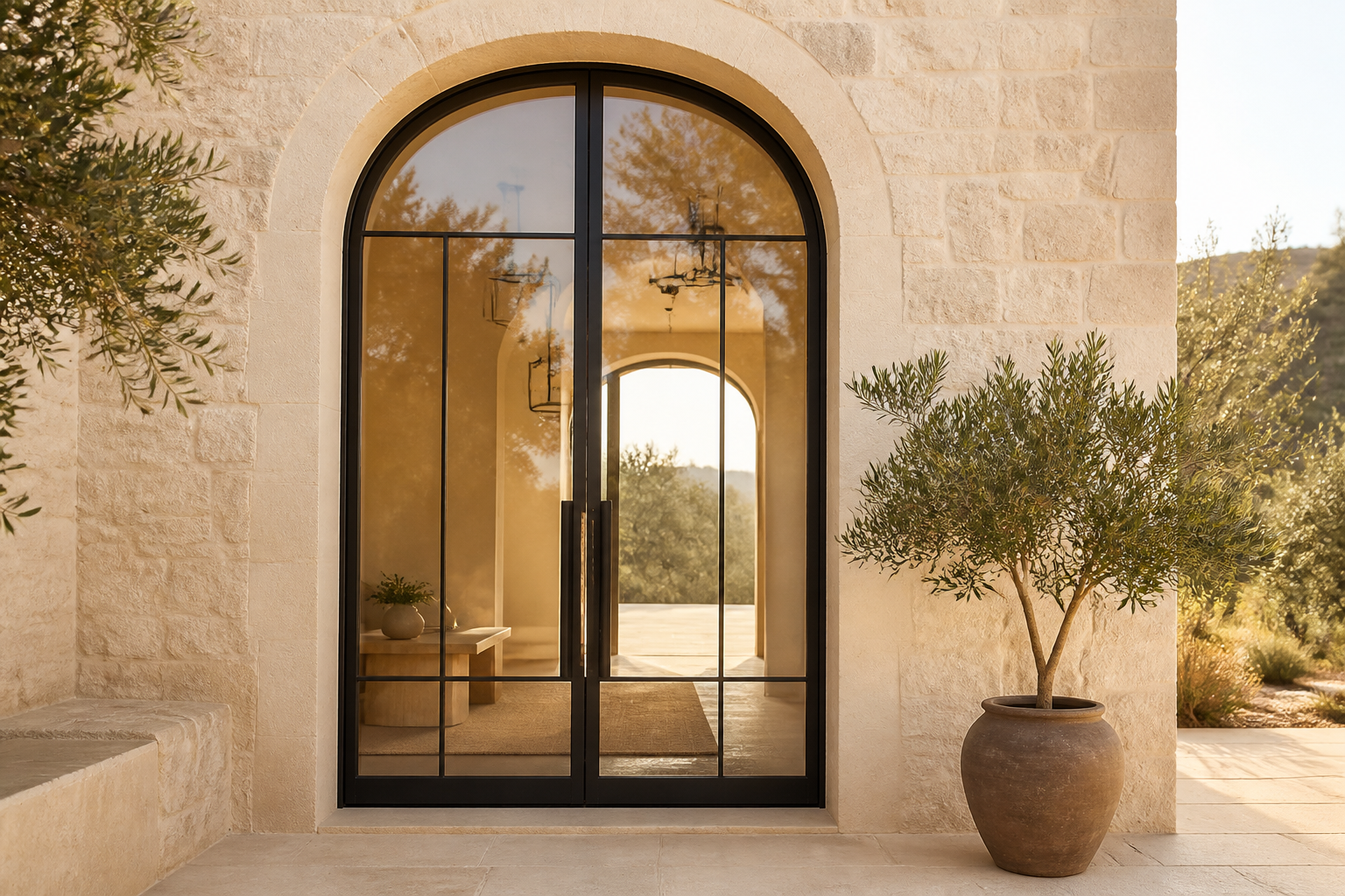 VLX 100 Arched / Custom Door in Orange County, CA | Westlight Windows Orange County - detail 3