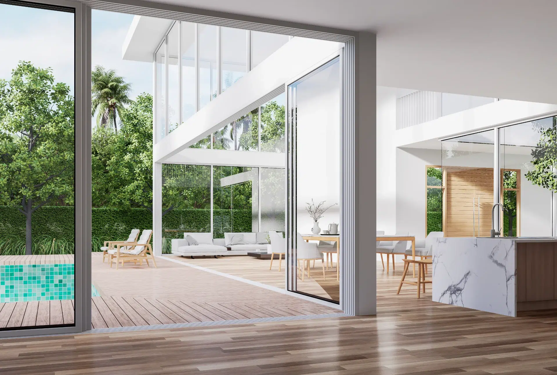 VLX 138 Panoramic Sliding Door in Orange County, CA | Westlight Windows Orange County - detail 1